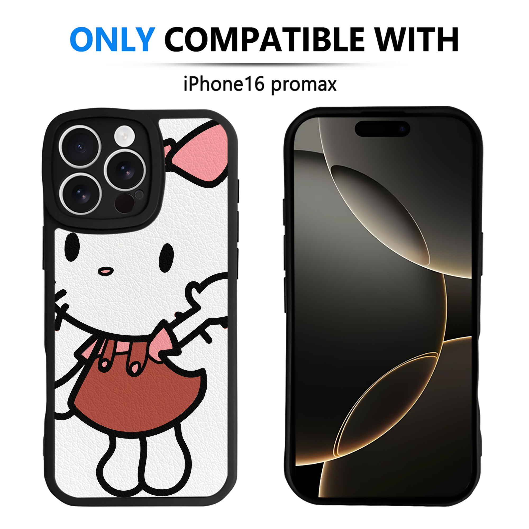 （画像用） Hello Kitty ハローキティ 【iPhone 16シリーズ対応】シリコンスマホケース（レザー調） 材質：シリコン